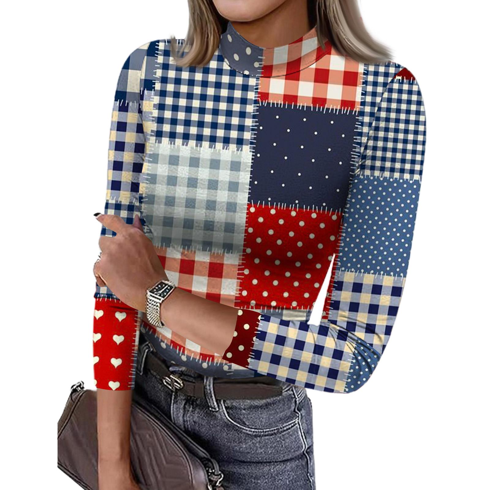 Women s Slim Bottom T-shirt Fashion Casual Printing Round Neck Pullover 3/4 Sleeve Top S
Women s Slim Bottom T-shirt Fashion Casual Printing Round Neck Pullover 3/4 Sleeve Top S