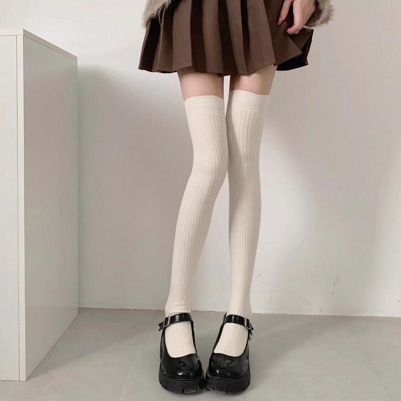 Women Knitted Long Socks Winter Solid Color Warm Wool Thigh Stocking Autumn and Winter Knitted Knee Socks Fashion Accessories One Size
Women Knitted Long Socks Winter Solid Color Warm Wool Thigh Stocking Autumn and Winter Knitted Knee Socks Fashion Accessories One Size