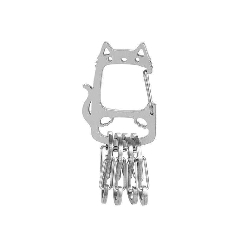 Outdoor Kitten Stainless Steel Keychain Multifunctional Camping Portable Creative Hook S-hook Quick Hanging Hardware Accessories
Outdoor Kitten Stainless Steel Keychain Multifunctional Camping Portable Creative Hook S-hook Quick Hanging Hardware Accessories