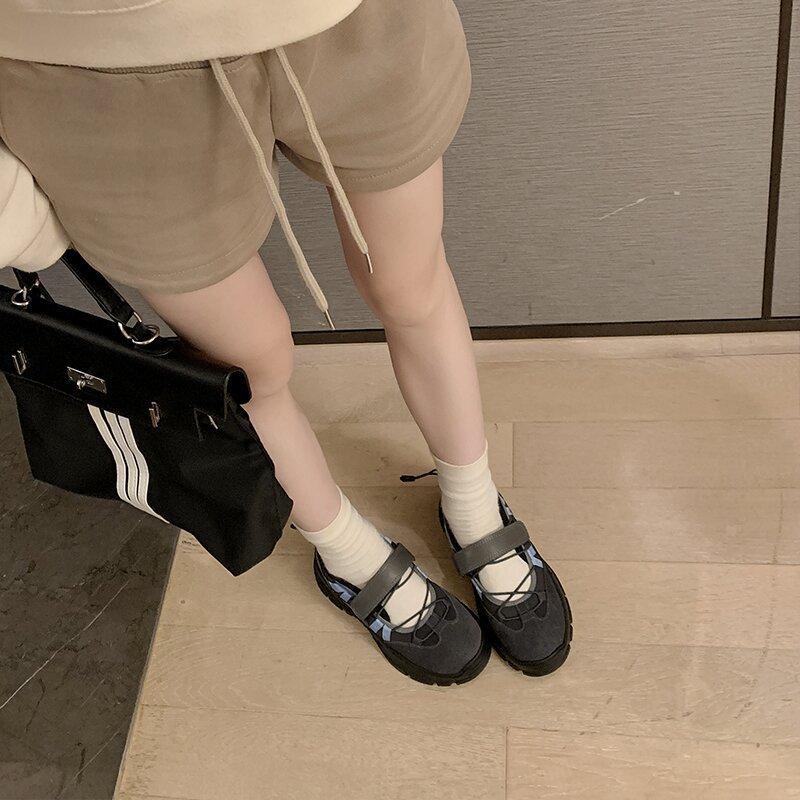 Korean ballet shoes niche Velcro function Mary Jane shoes women s new casual leather platform single shoes 40
Korean ballet shoes niche Velcro function Mary Jane shoes women s new casual leather platform single shoes 40