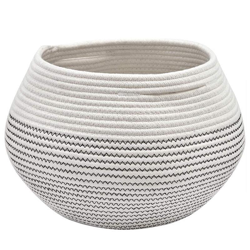 Large Woven Cotton Storage Basket Woven Round Basket for Toys Blankets Multi-color Boho Home Decor Organizer 25.5cmX21cm
Large Woven Cotton Storage Basket Woven Round Basket for Toys Blankets Multi-color Boho Home Decor Organizer 25.5cmX21cm