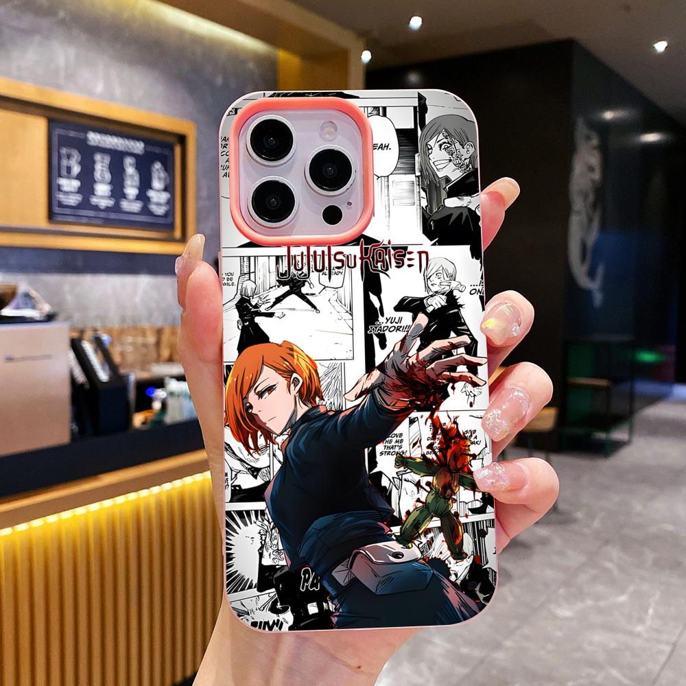 Jujutsu Kaisen Nobara Jelly Double layer Pink Mobile Phone Case for iPhone 17 16 15 14 13 12 11 Air Pro Max Plus Protective iPhone 15 Pro
Jujutsu Kaisen Nobara Jelly Double layer Pink Mobile Phone Case for iPhone 17 16 15 14 13 12 11 Air Pro Max Plus Protective iPhone 15 Pro
