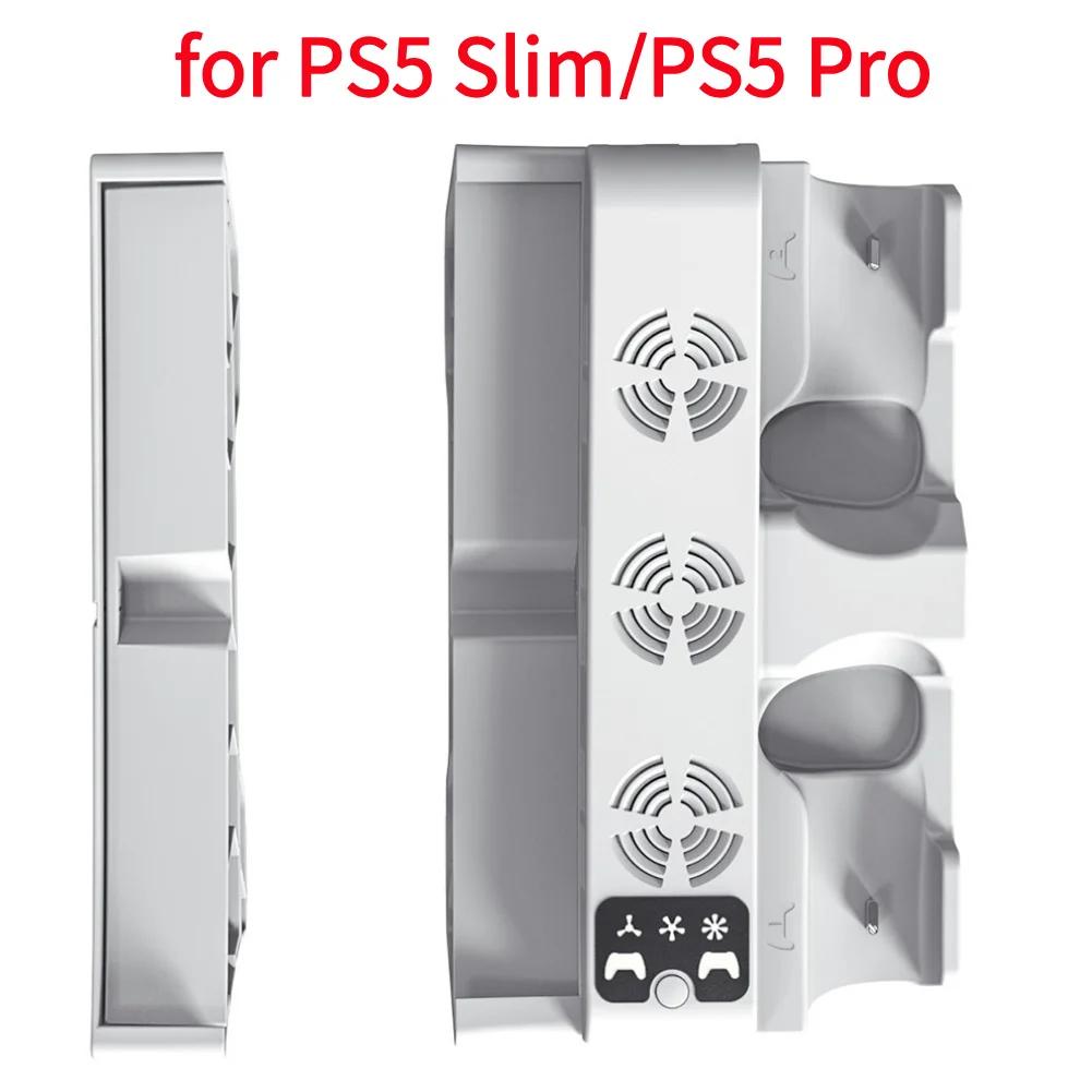 Vertical Stand For PlayStation 5 Slim/PlayStation 5/PlayStation 5 Pro Cooling Station Notebook-Grade Cooler Fan & Charging Stand
Vertical Stand For PlayStation 5 Slim/PlayStation 5/PlayStation 5 Pro Cooling Station Notebook-Grade Cooler Fan & Charging Stand