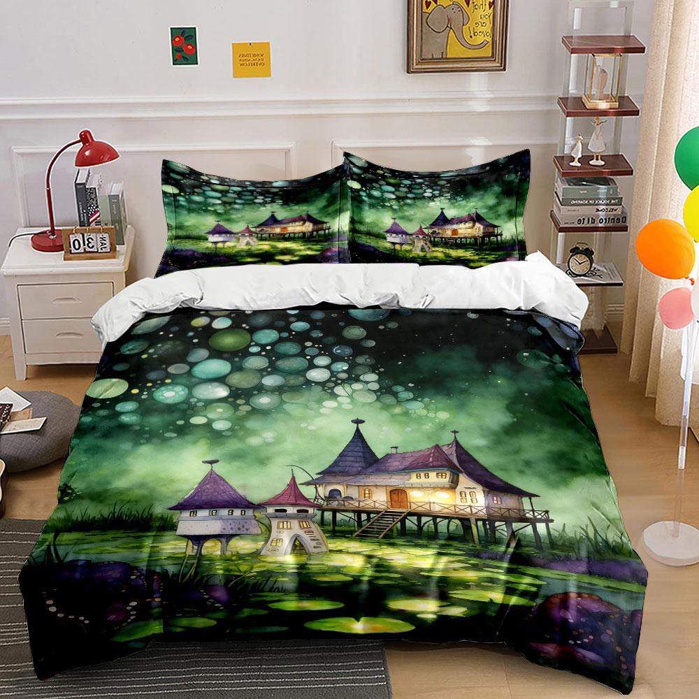 Fantasy cottages and bubbles. Bedding sets Duvet cover sets Duvet covers Pillowcases(1 * Duvet Cover 2 * Pillowcases without duvet insert) 135x200cm
Fantasy cottages and bubbles. Bedding sets Duvet cover sets Duvet covers Pillowcases(1 * Duvet Cover 2 * Pillowcases without duvet insert) 135x200cm