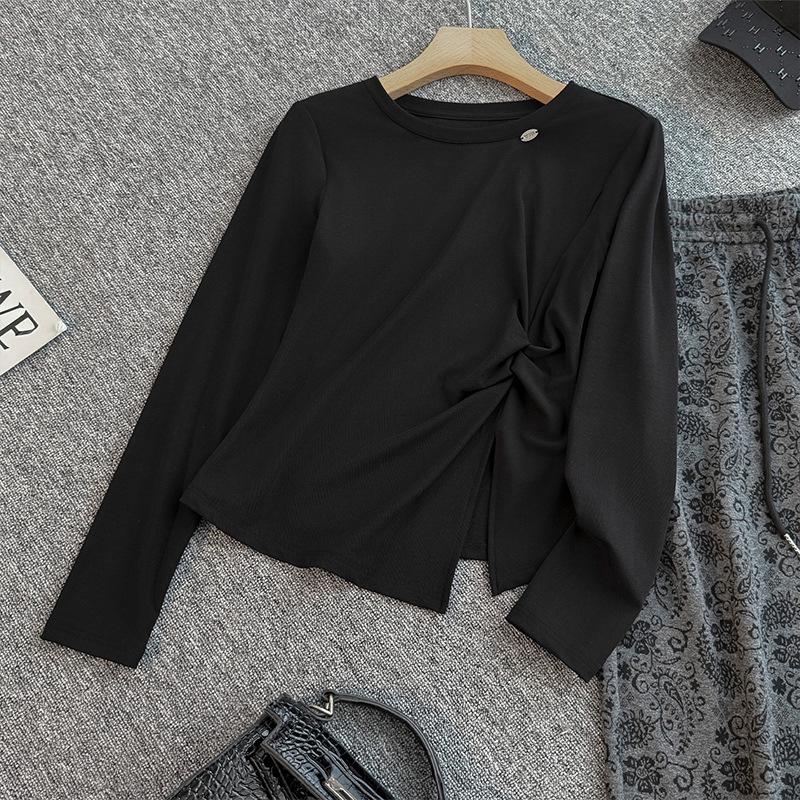 2026 Korean Style Black Pleated Top & Black-Gray Wide-Leg Pants Set for Women - Spring/Autumn New Arrival XXL
2026 Korean Style Black Pleated Top & Black-Gray Wide-Leg Pants Set for Women - Spring/Autumn New Arrival XXL