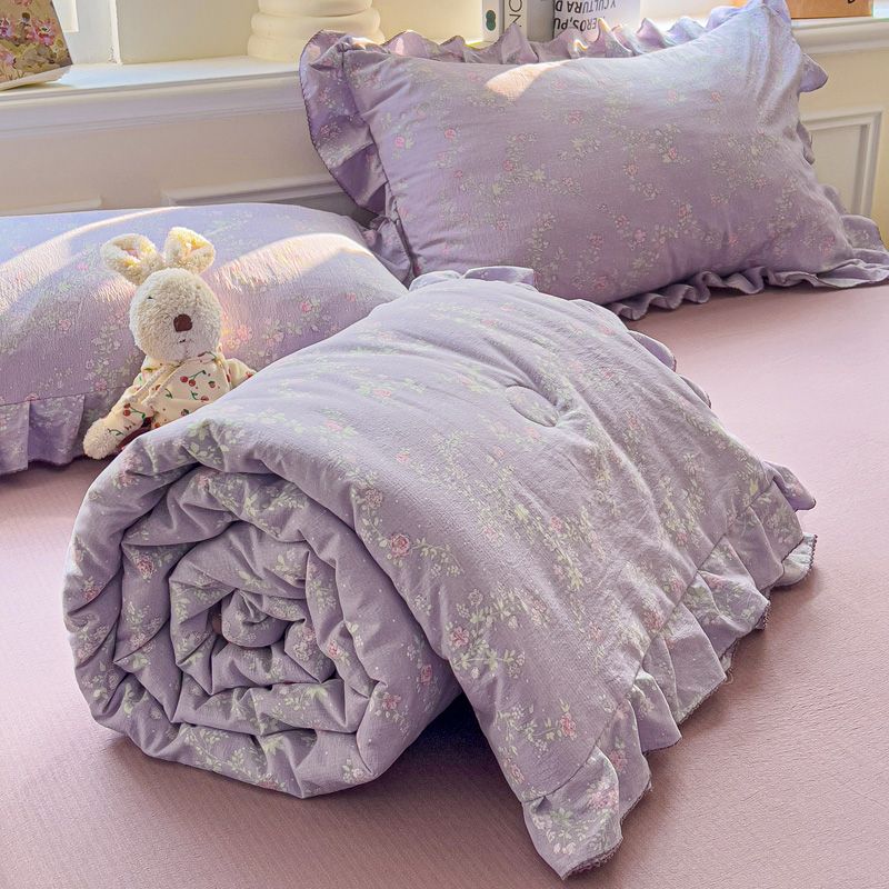 Трикотажное хлопковое летнее прохладное одеяло с оборками, летнее односпальное одеяло с кондиционером, пригодное для машинной стирки 150x200cm
Трикотажное хлопковое летнее прохладное одеяло с оборками, летнее односпальное одеяло с кондиционером, пригодное для машинной стирки 150x200cm