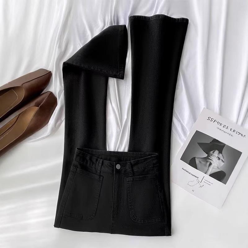 Women s Black High-Waisted Micro-Flare Jeans, Slimming Stretch, Versatile Petite Horseshoe Pants for Spring & Autumn 2025. L
Women s Black High-Waisted Micro-Flare Jeans, Slimming Stretch, Versatile Petite Horseshoe Pants for Spring & Autumn 2025. L