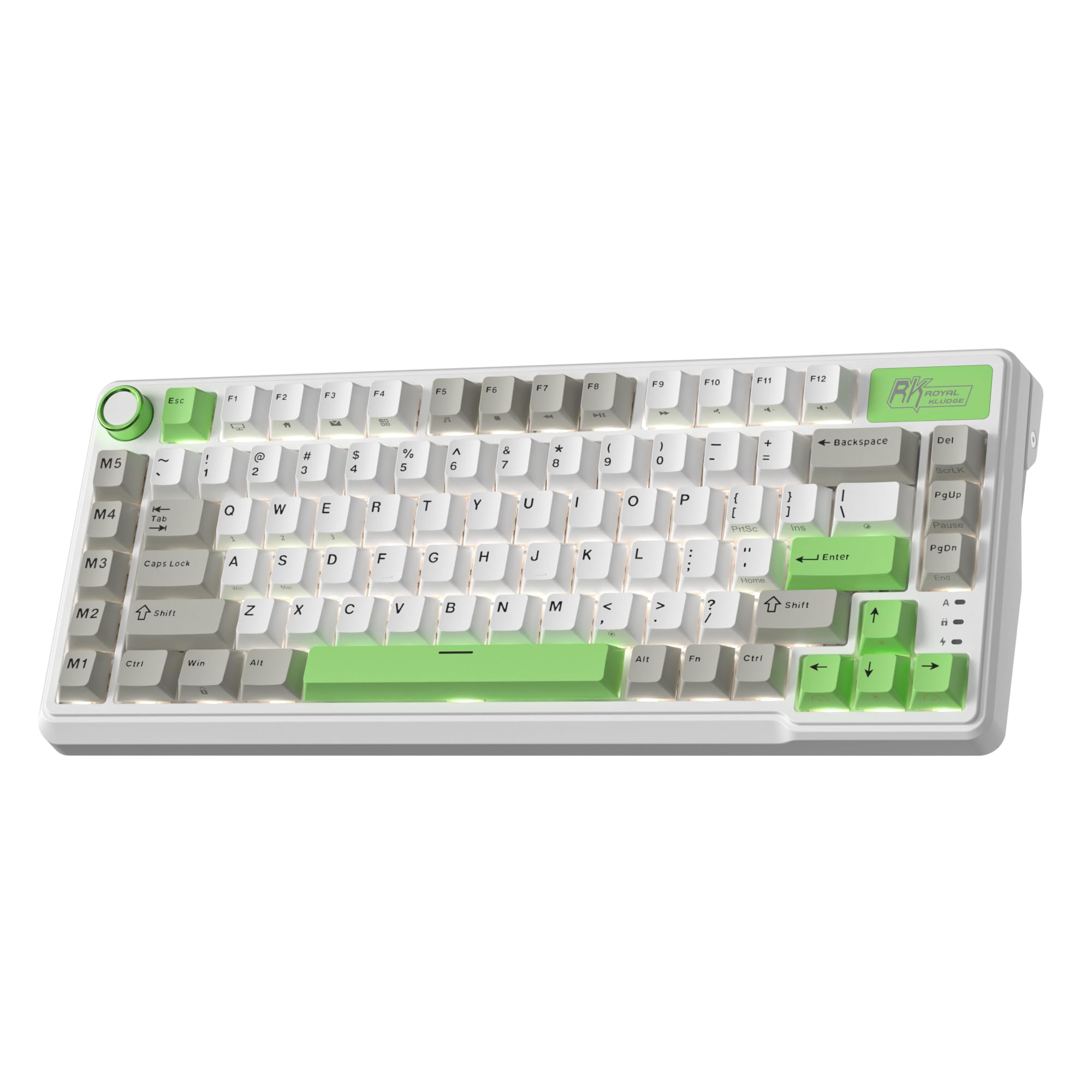 RK ROYAL KLUDGE L75 Mechanical Keyboard with Gasket Assembly, ButtonsMacro Keys, Touchable Nameplate, Tri-Mode BT2.4GUSB-C 75% TKL Wireless Keyboard,
RK ROYAL KLUDGE L75 Mechanical Keyboard with Gasket Assembly, ButtonsMacro Keys, Touchable Nameplate, Tri-Mode BT2.4GUSB-C 75% TKL Wireless Keyboard,