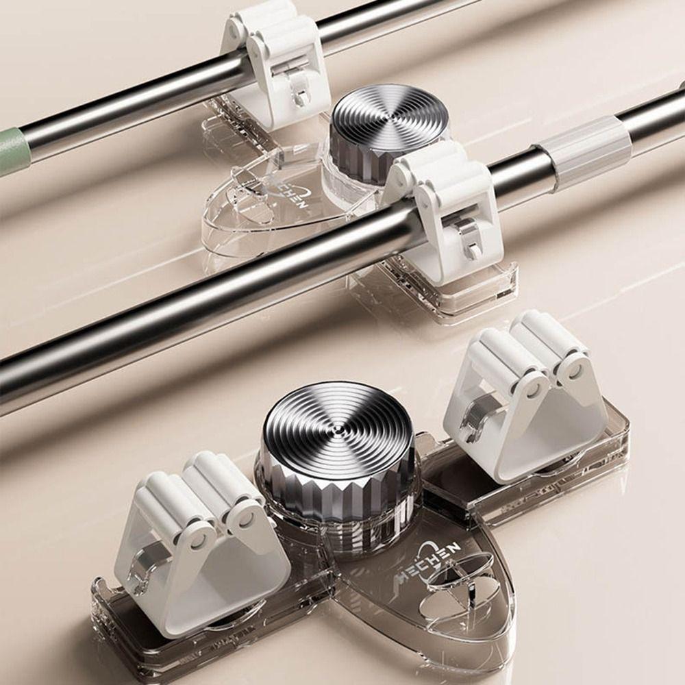 Waterproof Mop Clip Rack Plastic Broom Storage Rack Multifunctional Broom Mop Holder Bathroom прозорий
Waterproof Mop Clip Rack Plastic Broom Storage Rack Multifunctional Broom Mop Holder Bathroom прозорий