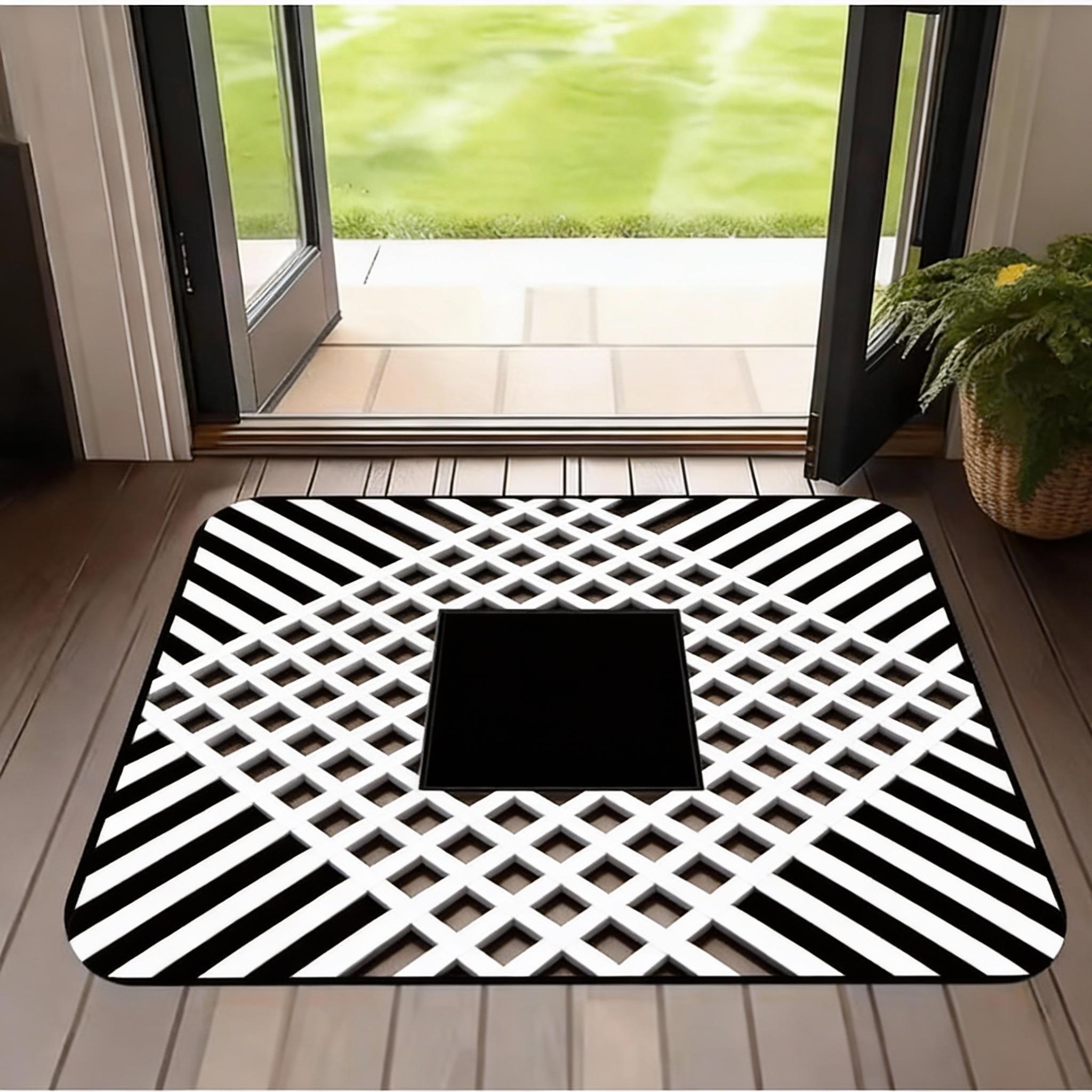 3D Illusion Black Hole Design Floor Mat - Unique and eye-catching entrance decoration, perfect for adding fun to your home decor 40cm x 60cm
3D Illusion Black Hole Design Floor Mat - Unique and eye-catching entrance decoration, perfect for adding fun to your home decor 40cm x 60cm