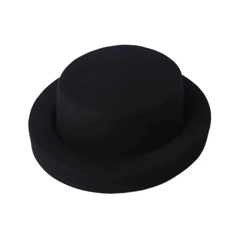 Autumn and Winter New Flat Top Wool Fedora Hats for Women Church Wedding Pillbox Hats Black Camel Ladies Elegance Felt Top Hat 57-59cm чорний
Autumn and Winter New Flat Top Wool Fedora Hats for Women Church Wedding Pillbox Hats Black Camel Ladies Elegance Felt Top Hat 57-59cm чорний