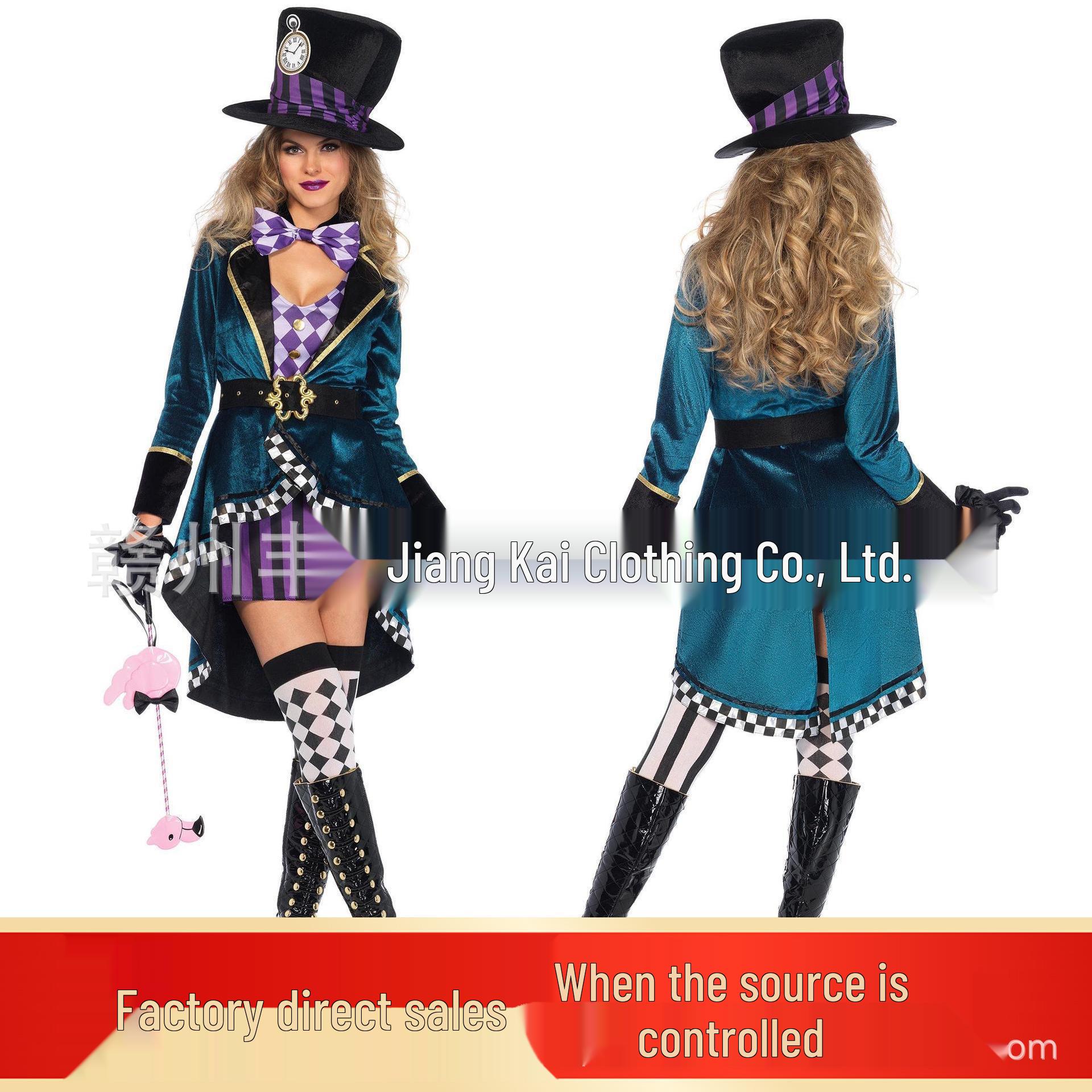 Women s Halloween Alice Mad Hatter Costume - Magician, Nightclub, Ringmaster Stage Performance Outfit M
Women s Halloween Alice Mad Hatter Costume - Magician, Nightclub, Ringmaster Stage Performance Outfit M