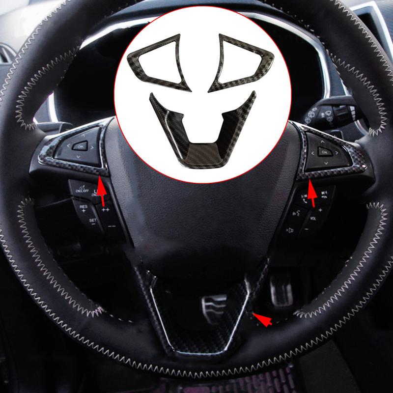 3Pcs Carbon Fiber Style Black Steering Wheel Cover Trim ABS Fit for Ford Fusion Mondeo Edge 2013 2014 2015 2016 2017 2018
3Pcs Carbon Fiber Style Black Steering Wheel Cover Trim ABS Fit for Ford Fusion Mondeo Edge 2013 2014 2015 2016 2017 2018