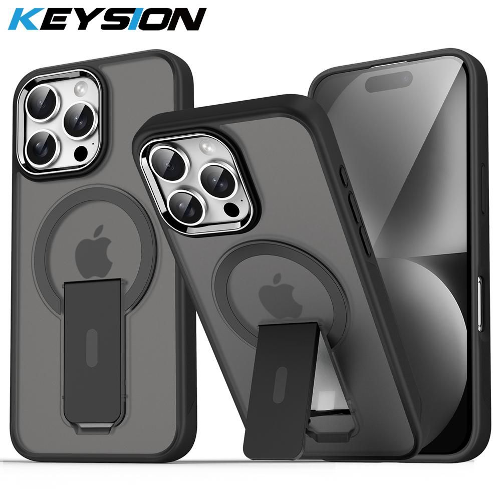 KEYSION Shockproof Translucent Case for MagSafe for iPhone 14 Pro Max 13 Pro Max kickstand Wireless Charging Matte Clear Cover for iPhone 13 Pro Max темно-фіолетовий колір
KEYSION Shockproof Translucent Case for MagSafe for iPhone 14 Pro Max 13 Pro Max kickstand Wireless Charging Matte Clear Cover for iPhone 13 Pro Max темно-фіолетовий колір