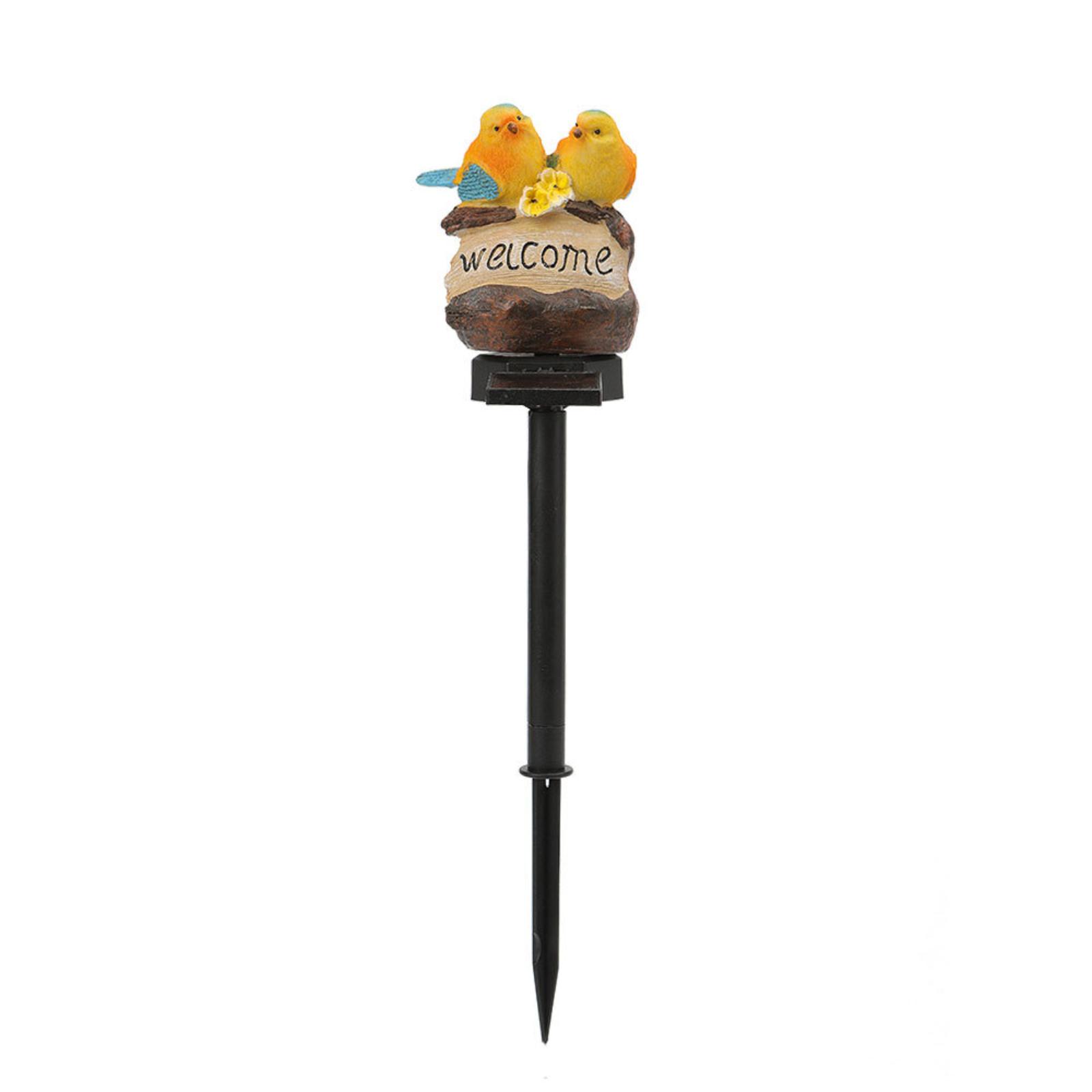 Solar Powered Outdoor Garden Light with Two Bird Figurines on Welcome Sign Stake Decorative Yard Lamp for Pathway Lawn one size жовтий
Solar Powered Outdoor Garden Light with Two Bird Figurines on Welcome Sign Stake Decorative Yard Lamp for Pathway Lawn one size жовтий