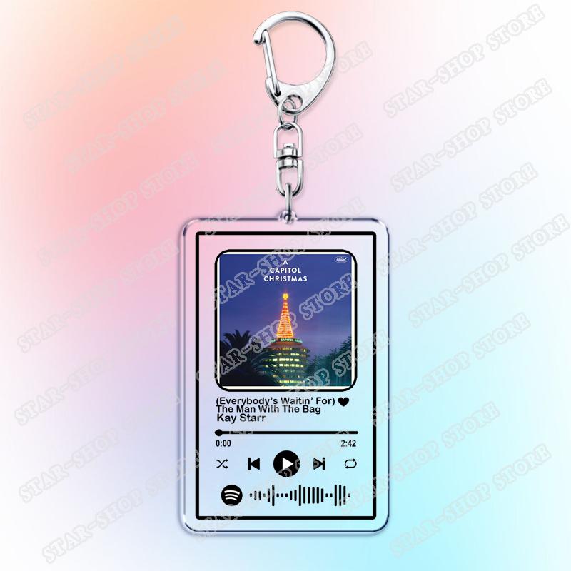 Classic Merry Christmas Music Songs Keychains for Women Accessories Bag Rockin Around The Christmas Tree Keyings Jewelry Gifts
Classic Merry Christmas Music Songs Keychains for Women Accessories Bag Rockin Around The Christmas Tree Keyings Jewelry Gifts