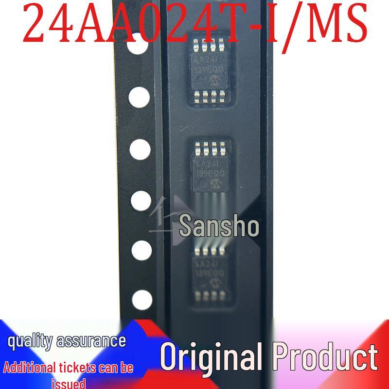 Original 24AA024T-I/MS MSOP-8 Memory Chip with Screen Printing
Original 24AA024T-I/MS MSOP-8 Memory Chip with Screen Printing