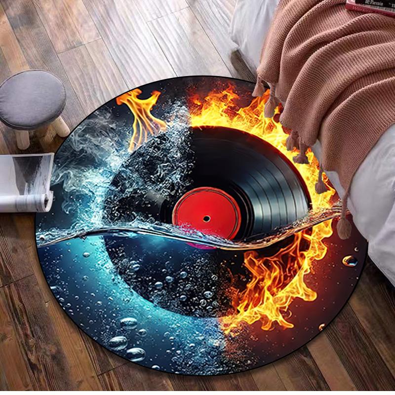 Fire And Water Retro Circular Rug - Office Decorative Carpet For Living Room Bedroom Door Mat Floor Rug Computer Chair Area Rug 80x80cm( 31x31in)
Fire And Water Retro Circular Rug - Office Decorative Carpet For Living Room Bedroom Door Mat Floor Rug Computer Chair Area Rug 80x80cm( 31x31in)