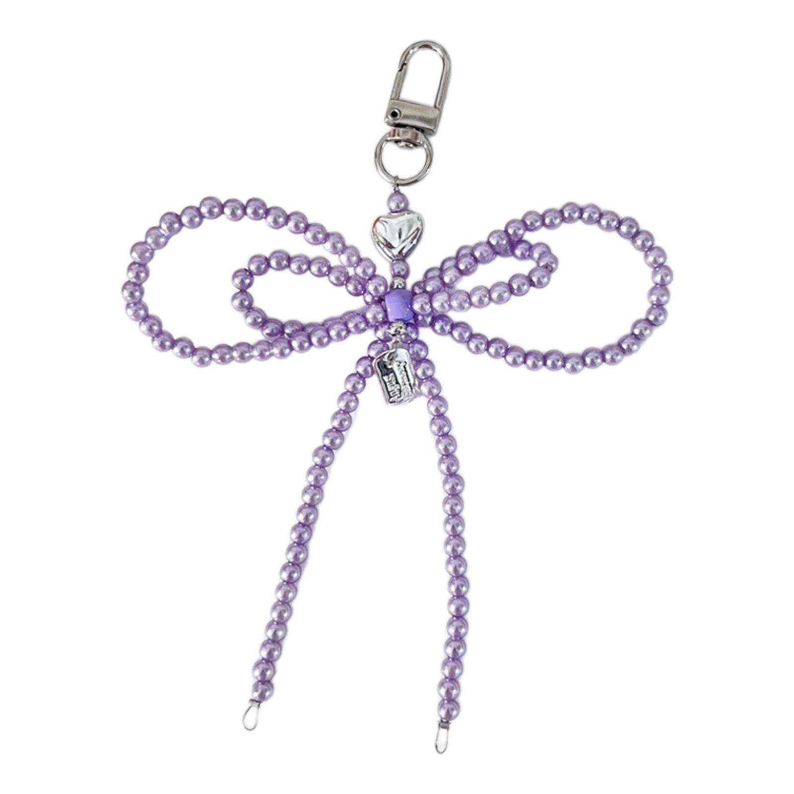 Элегантный брелок-шарм с бантом, серебристая подвеска в форме сердца, женские аксессуары, модный шарм для сумки, брелок с бусинами для ключей, сумки фиолетовый
Элегантный брелок-шарм с бантом, серебристая подвеска в форме сердца, женские аксессуары, модный шарм для сумки, брелок с бусинами для ключей, сумки фиолетовый