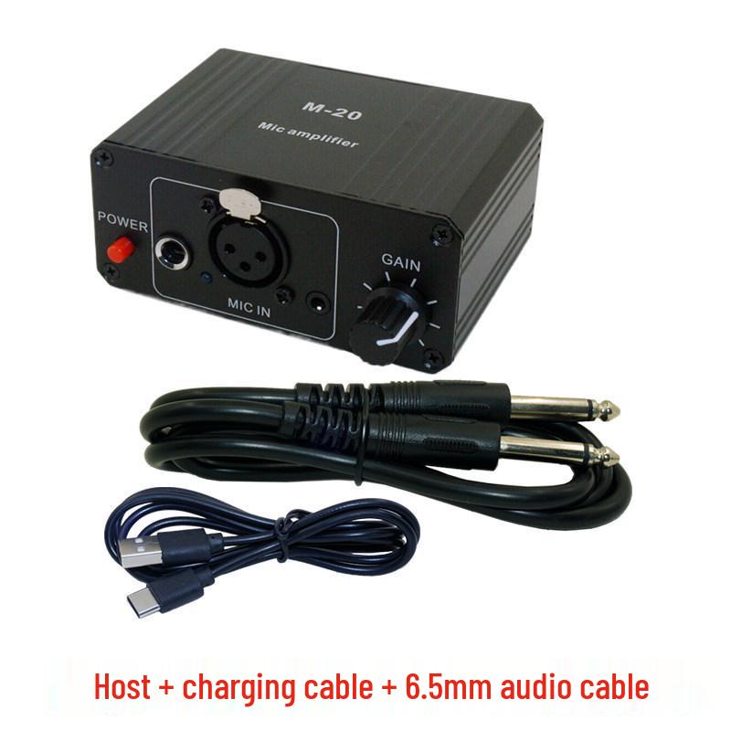 Dynamic Condenser Microphone with 48V Phantom Power Audio Preamplifier for Instruments and Amplifiers
Dynamic Condenser Microphone with 48V Phantom Power Audio Preamplifier for Instruments and Amplifiers