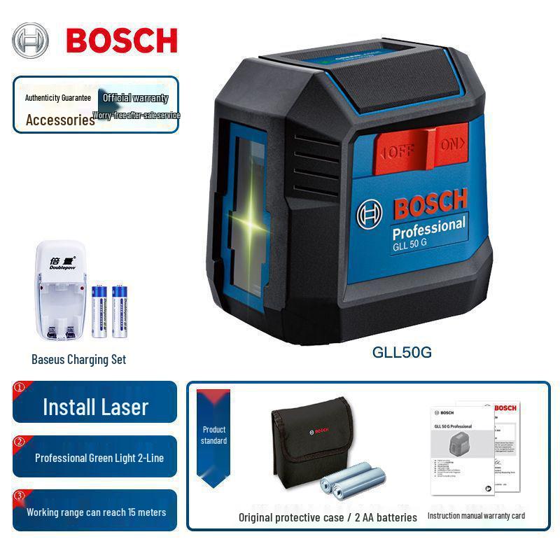 Bosch GLL50G Professional Green Laser Level Projector
Bosch GLL50G Professional Green Laser Level Projector