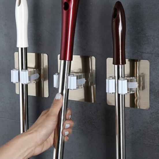 Настенный одинарный/двойной крючок для швабры, вешалка для щеток, кухонная полка для хранения в ванной комнате 
Настенный одинарный/двойной крючок для швабры, вешалка для щеток, кухонная полка для хранения в ванной комнате
