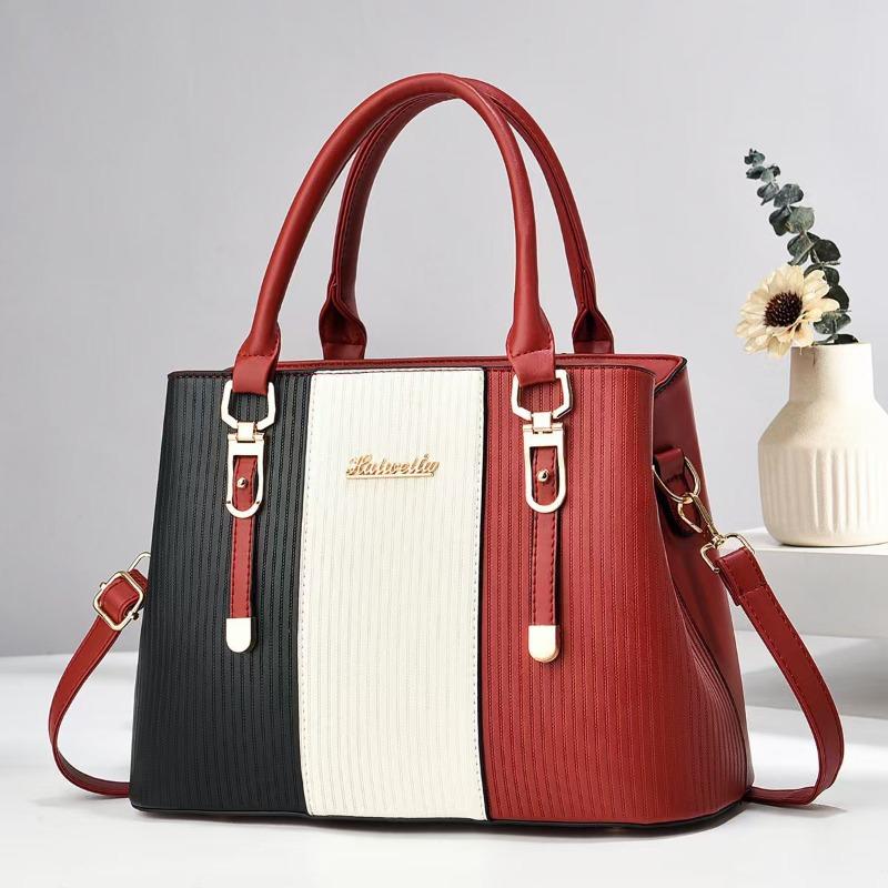 new hand-held splicing contrasting color handbag versatile shoulder bag large-capacity messenger bag Length 30 width 13 height 22 малиновый
new hand-held splicing contrasting color handbag versatile shoulder bag large-capacity messenger bag Length 30 width 13 height 22 малиновый