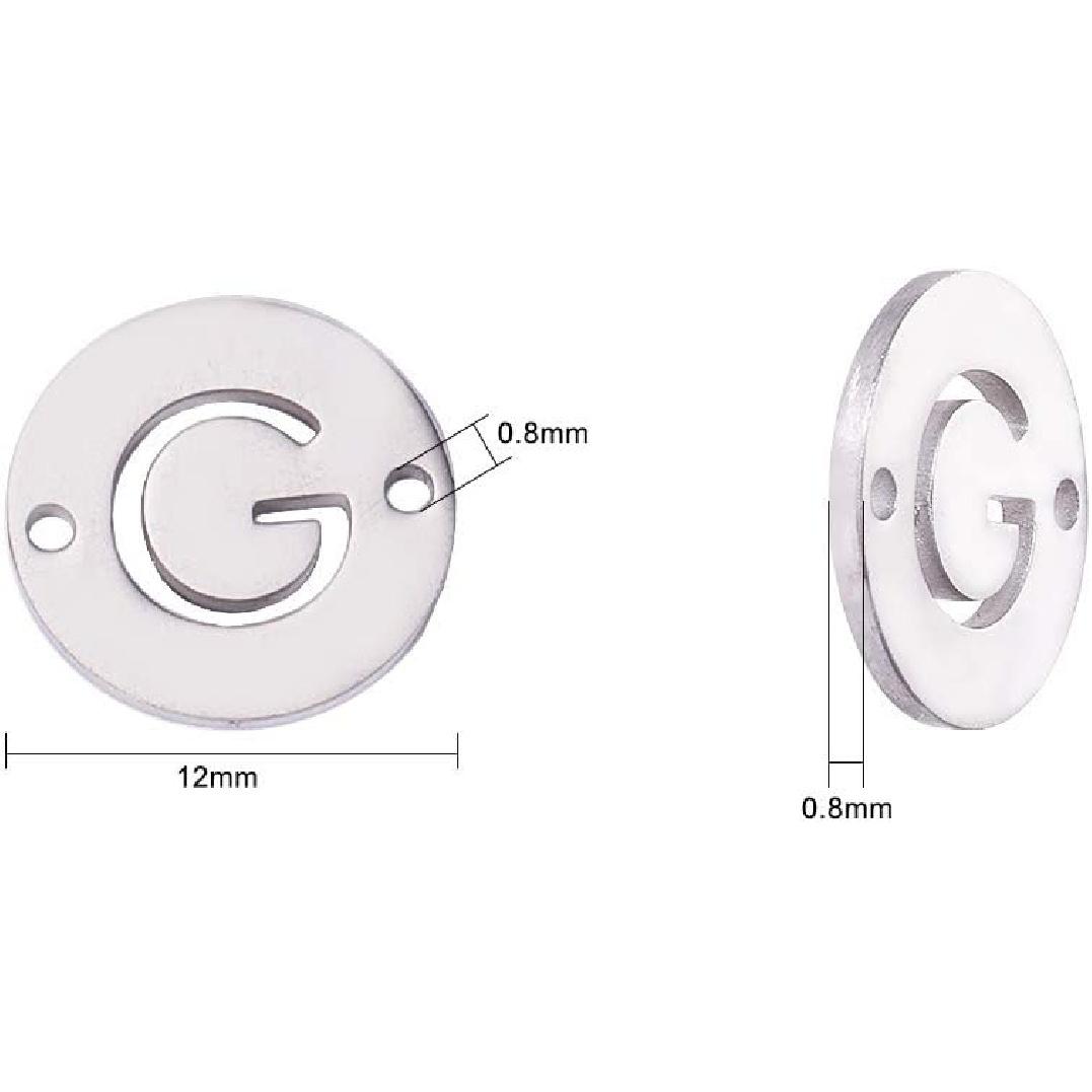 LiQunSweet 26 Pcs Tiny Alphabet Letters Charms 2 Holes Links Connectors Flat Round Shaped in Bulk for Initial Jewelry Making DIY Crafts - 12mm Stainless Steel Number_15
LiQunSweet 26 Pcs Tiny Alphabet Letters Charms 2 Holes Links Connectors Flat Round Shaped in Bulk for Initial Jewelry Making DIY Crafts - 12mm Stainless Steel Number_15