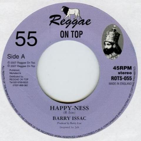 7inch Record BARRY ISAACS - Happy-Ness / Dub ROTS055 Reggae On Top 2007 UK Reggae, Ska & Dub
7inch Record BARRY ISAACS - Happy-Ness / Dub ROTS055 Reggae On Top 2007 UK Reggae, Ska & Dub