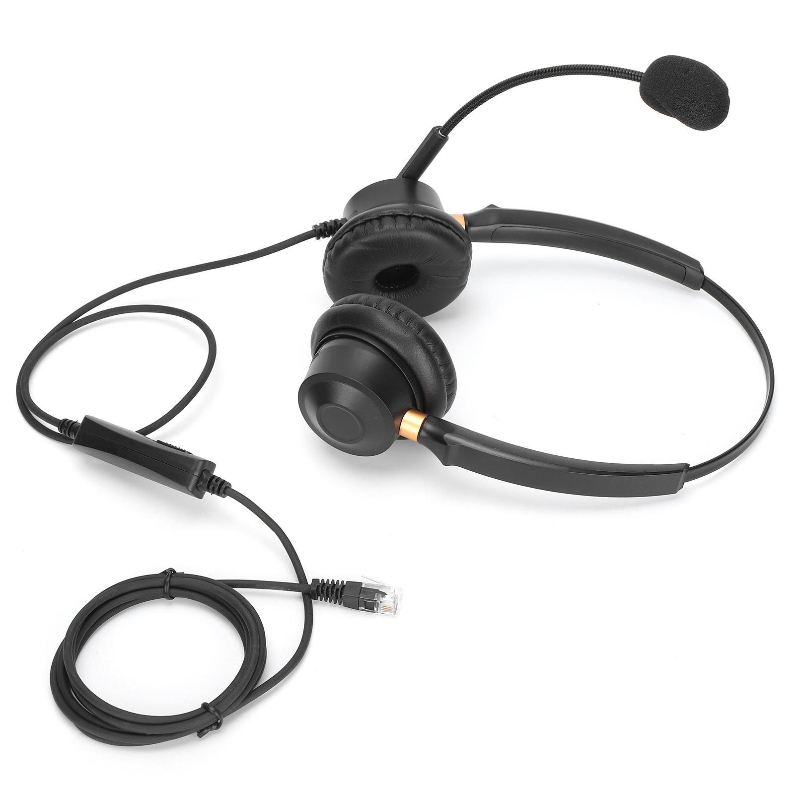 Binaural Headset Hands Free Telephone Headphone with Noise Canceling Mic and Volume Control
Binaural Headset Hands Free Telephone Headphone with Noise Canceling Mic and Volume Control