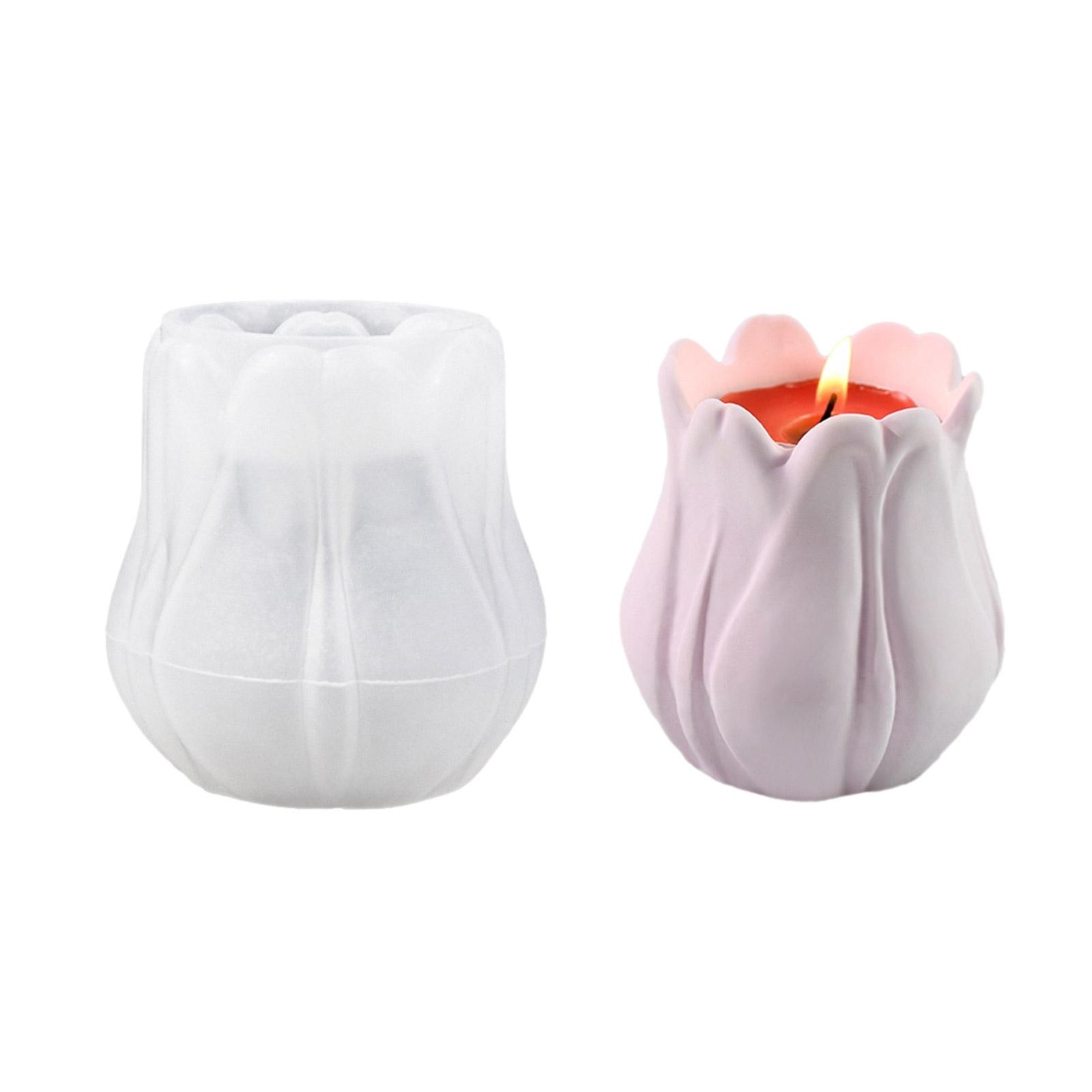 3D подсвечник силиконовая форма декоративная форма для основания свечи гипсовая форма для банки со свечами стильные украшения для дома форма 2