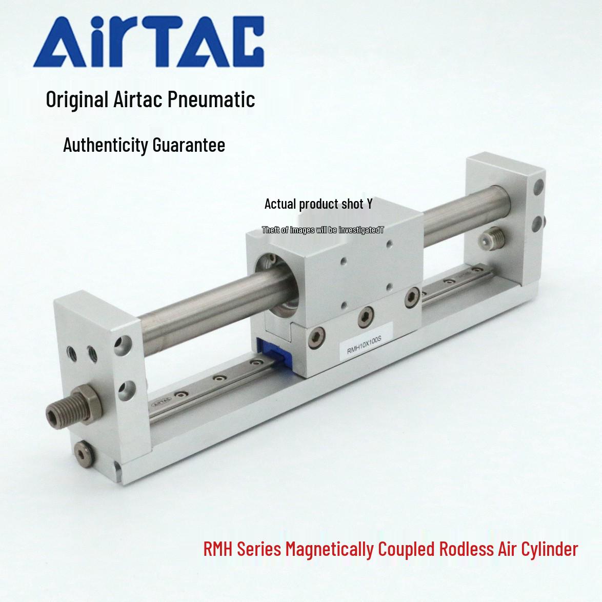 Authentic Airtac Magnetically Coupled Rodless Cylinder RMH10X50S/100S/150S 50mm Model
Authentic Airtac Magnetically Coupled Rodless Cylinder RMH10X50S/100S/150S 50mm Model