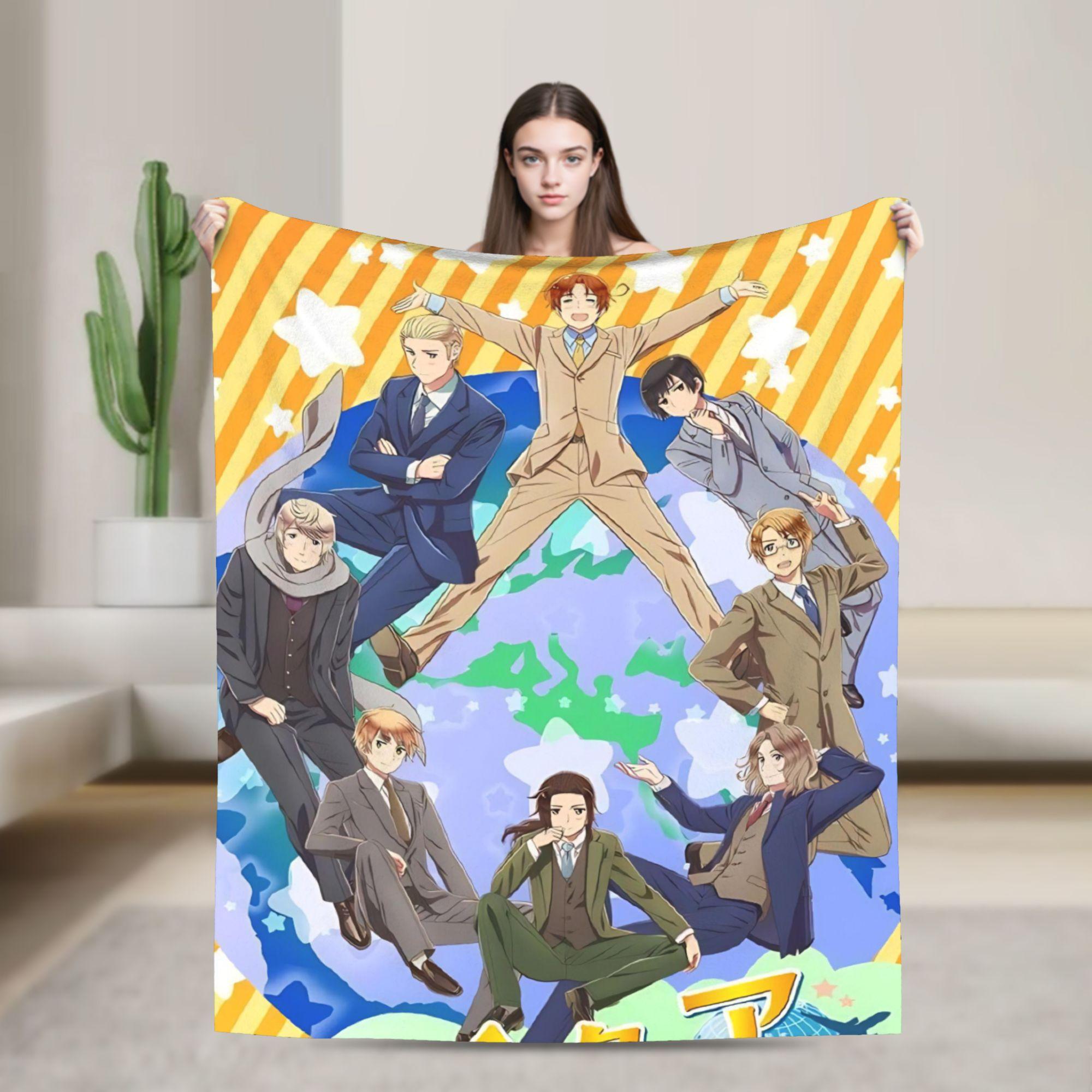 Hetalia Anime Cute Blanket Coral Fleece Plush Decoration Breathable Super Soft Throw Blanket for Sofa Bedroom Plush Thin Quilt 75cmx90cm
Hetalia Anime Cute Blanket Coral Fleece Plush Decoration Breathable Super Soft Throw Blanket for Sofa Bedroom Plush Thin Quilt 75cmx90cm