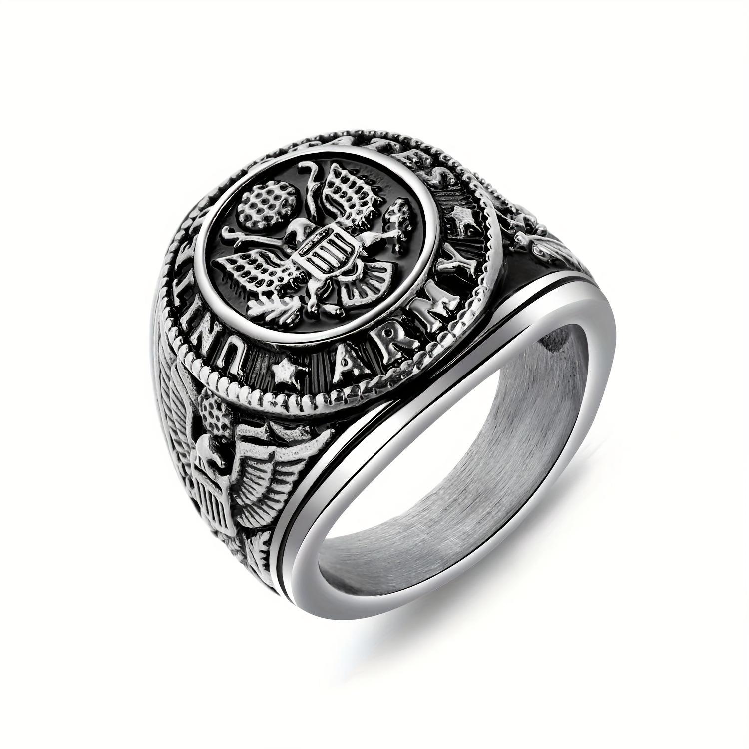 Vintage Eagle Design Men s Ring Stylish Cool Band for Men Unique Handmade Jewelry Gift no. 14 срібний
Vintage Eagle Design Men s Ring Stylish Cool Band for Men Unique Handmade Jewelry Gift no. 14 срібний