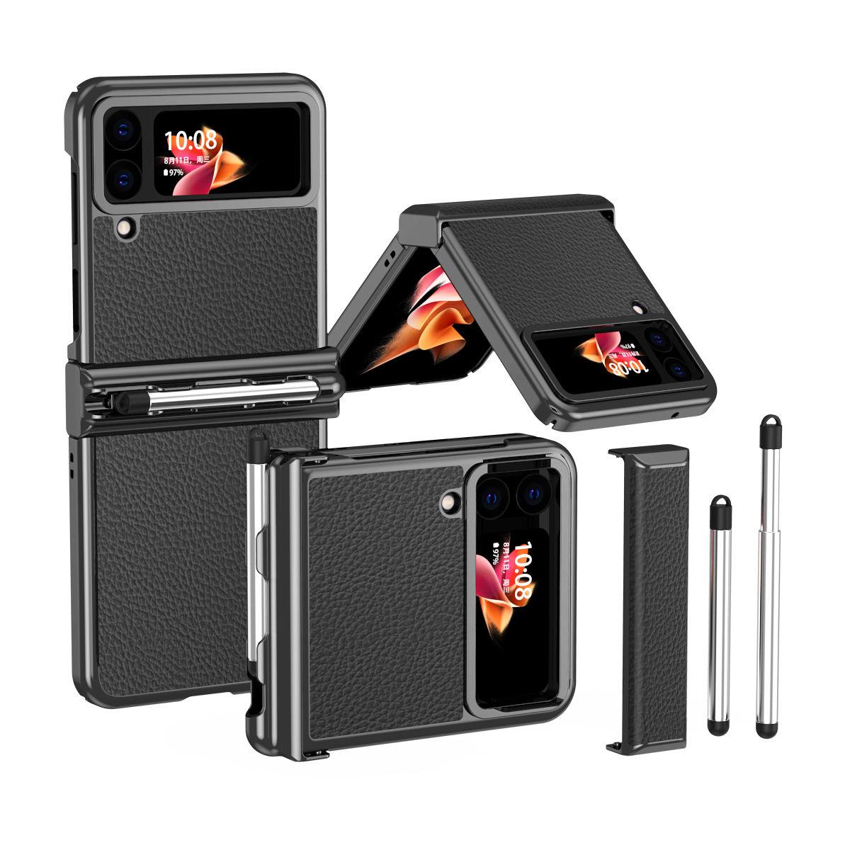 Простой кожаный чехол с гальваническим покрытием для Samsung Galaxy Z Flip 4 с двойным шарниром и телескопическим пером с полной защитной крышкой
Простой кожаный чехол с гальваническим покрытием для Samsung Galaxy Z Flip 4 с двойным шарниром и телескопическим пером с полной защитной крышкой