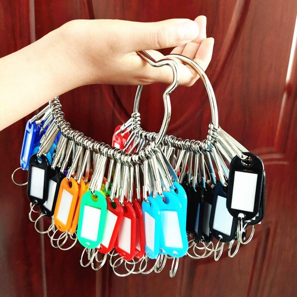 16/26/36 Pieces Plastic Key Ring Transparent Window Key Chains Key Tags Key Classification D-shaped-16 tags
16/26/36 Pieces Plastic Key Ring Transparent Window Key Chains Key Tags Key Classification D-shaped-16 tags