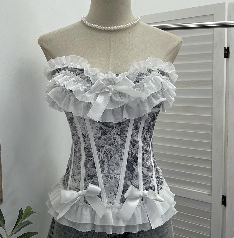 Pure Desire Strapless Mesh Bow Tank Top with Anti-Slip Strip One Size чорний/сірий колір
Pure Desire Strapless Mesh Bow Tank Top with Anti-Slip Strip One Size чорний/сірий колір