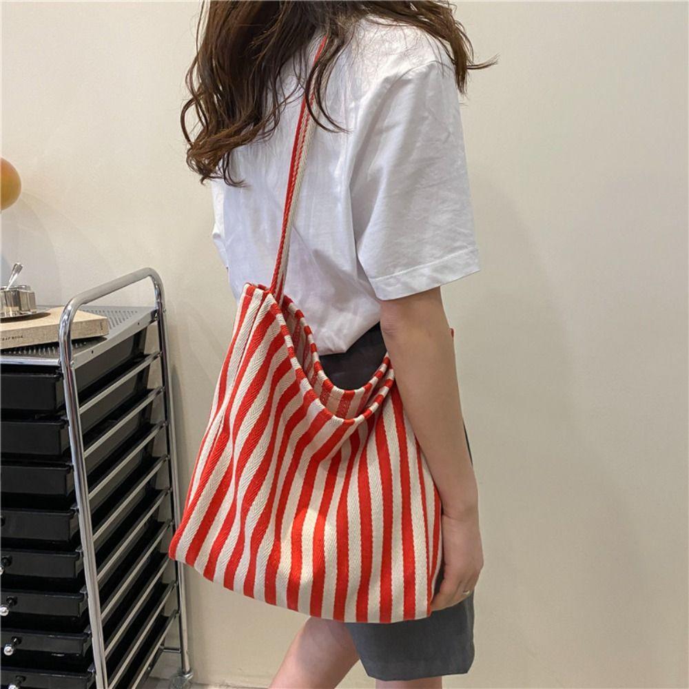 Повседневная холщовая сумка через плечо Tote Commute Handbag Trending Vertical Striped Bag Girls
Повседневная холщовая сумка через плечо Tote Commute Handbag Trending Vertical Striped Bag Girls