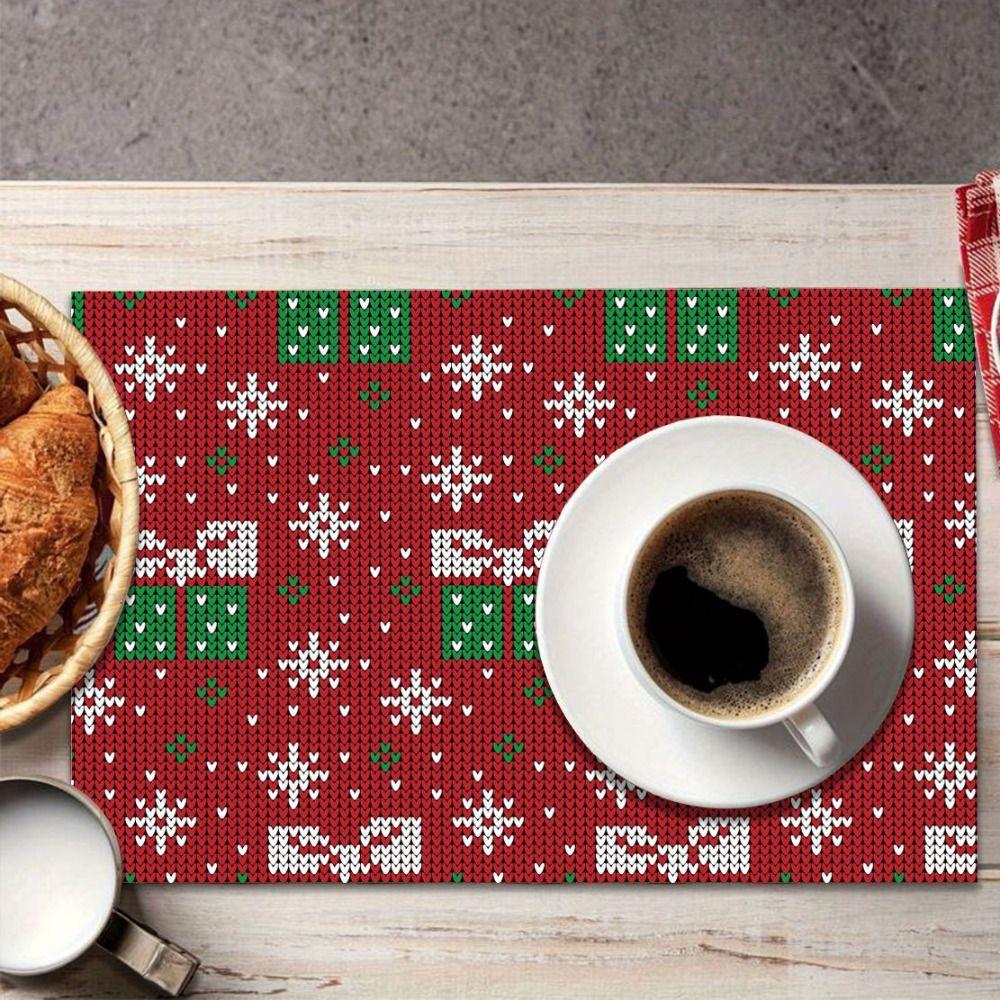 Christmas Pattern Table Mats 32x45cm Dining Table Mats Practical Christmas Placemats Xmas Gifts Style 2
Christmas Pattern Table Mats 32x45cm Dining Table Mats Practical Christmas Placemats Xmas Gifts Style 2