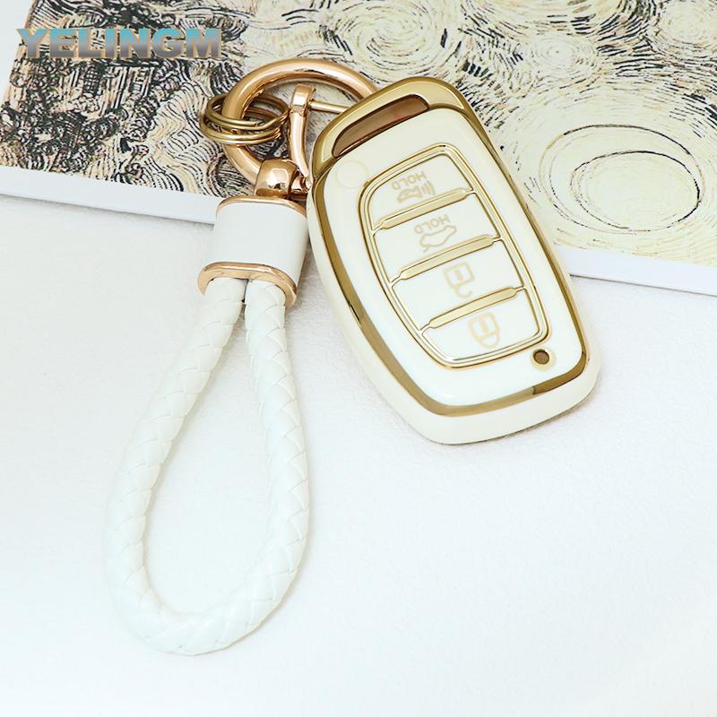TPU Car Remote Key Case Cover Shell Fob For Hyundai Tucson Santa Fe Rena Sonata Elantra Creta Ix35 Ix45 I10 I30 I40 Accessories
TPU Car Remote Key Case Cover Shell Fob For Hyundai Tucson Santa Fe Rena Sonata Elantra Creta Ix35 Ix45 I10 I30 I40 Accessories