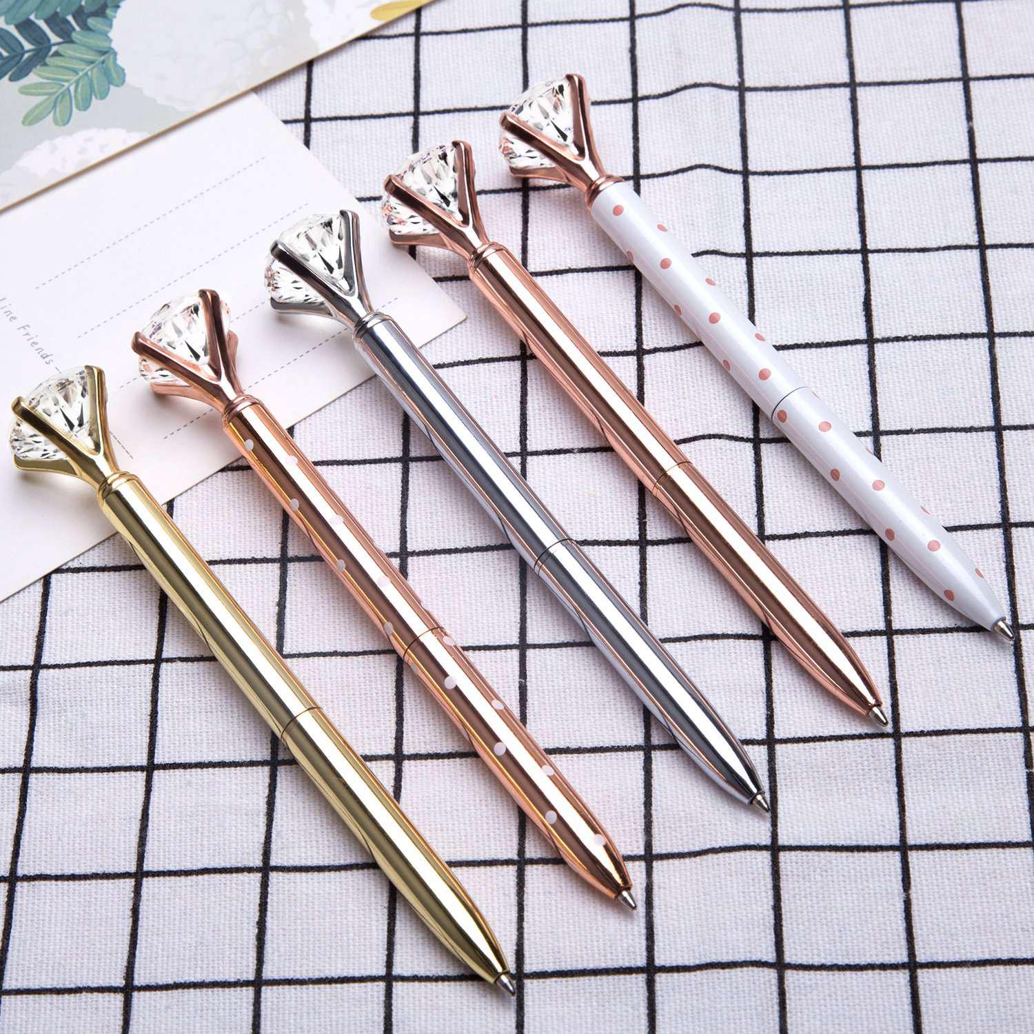 BHBL 5 Pcs Big Crystal Ballpoint Pen,Metal Ballpoint Pen Supplies,With 5 Ballpoint Pen Refills, 1 Black Velvet Bag, Black Ink China Mainland
BHBL 5 Pcs Big Crystal Ballpoint Pen,Metal Ballpoint Pen Supplies,With 5 Ballpoint Pen Refills, 1 Black Velvet Bag, Black Ink China Mainland