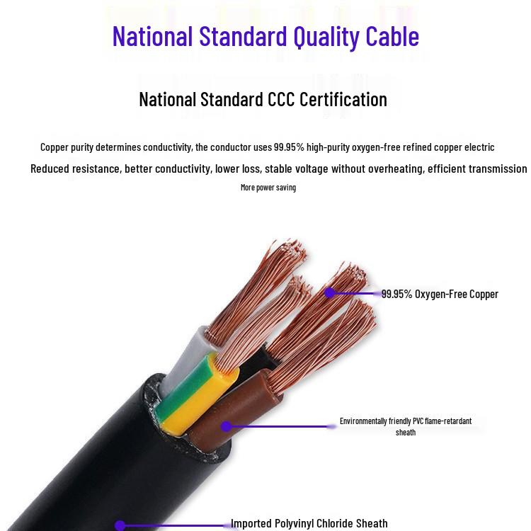 YongYi Zhujiang Five-Core RVV Sheath Flexible Copper Power Cable 2x0.75mm 1m
YongYi Zhujiang Five-Core RVV Sheath Flexible Copper Power Cable 2x0.75mm 1m