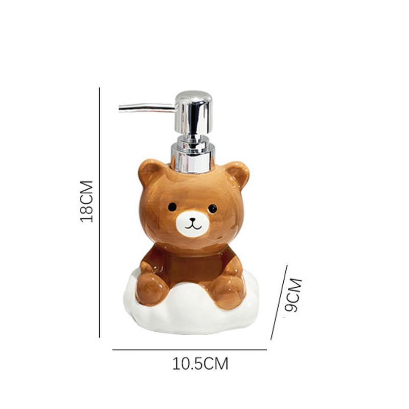 340ml soap dispenser Cloud Bear hand sanitizer bottle ceramic press bottle bathroom shampoo shower gel bathroom accessories
340ml soap dispenser Cloud Bear hand sanitizer bottle ceramic press bottle bathroom shampoo shower gel bathroom accessories