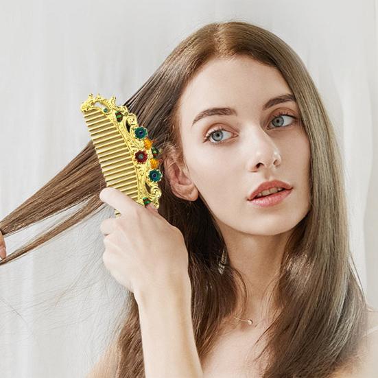 Yousheng Vintage Folding Hand Mirror with Carved Comb Portable Travel Long Handle Metal Makeup Mirror Women Decorative Handheld Desk Vanity Mirror E
Yousheng Vintage Folding Hand Mirror with Carved Comb Portable Travel Long Handle Metal Makeup Mirror Women Decorative Handheld Desk Vanity Mirror E