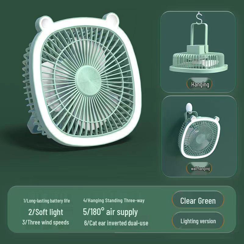 Versatile USB Wall-Mount Ceiling Fan with Silent Operation and Night Light for Dorms and Kitchens 205x205x80 mm зелений
Versatile USB Wall-Mount Ceiling Fan with Silent Operation and Night Light for Dorms and Kitchens 205x205x80 mm зелений
