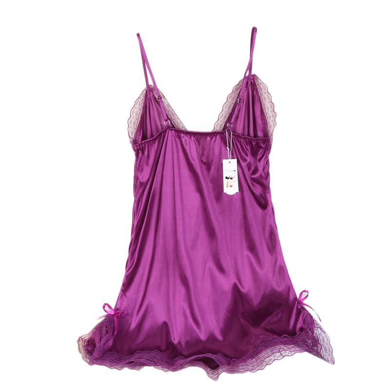Жінки Сексуальна Міні нічні сорочки глибокі V ремінці спідниці спокусливий шовк сну нічна сукня One Size фіолетовий
Жінки Сексуальна Міні нічні сорочки глибокі V ремінці спідниці спокусливий шовк сну нічна сукня One Size фіолетовий
