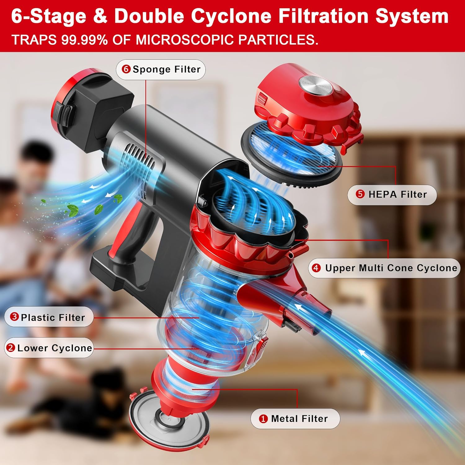 A200 Cordless Vacuum Cleaner, 18000Pa Suction, 38Min Runtime, HEPA Filter, Lightweight for Home, Pet Hair, Car United States
A200 Cordless Vacuum Cleaner, 18000Pa Suction, 38Min Runtime, HEPA Filter, Lightweight for Home, Pet Hair, Car United States