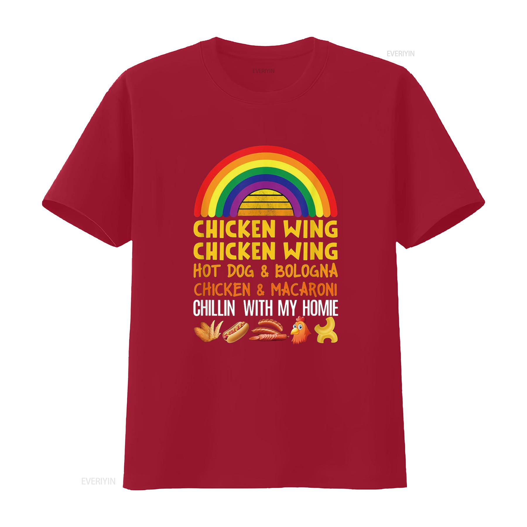 Cooked Chicken Wing Hot Dog Bologna Macaroni Fashion T Shirt vintage Washed Casual designer clothes graphic Stretched S
Cooked Chicken Wing Hot Dog Bologna Macaroni Fashion T Shirt vintage Washed Casual designer clothes graphic Stretched S
