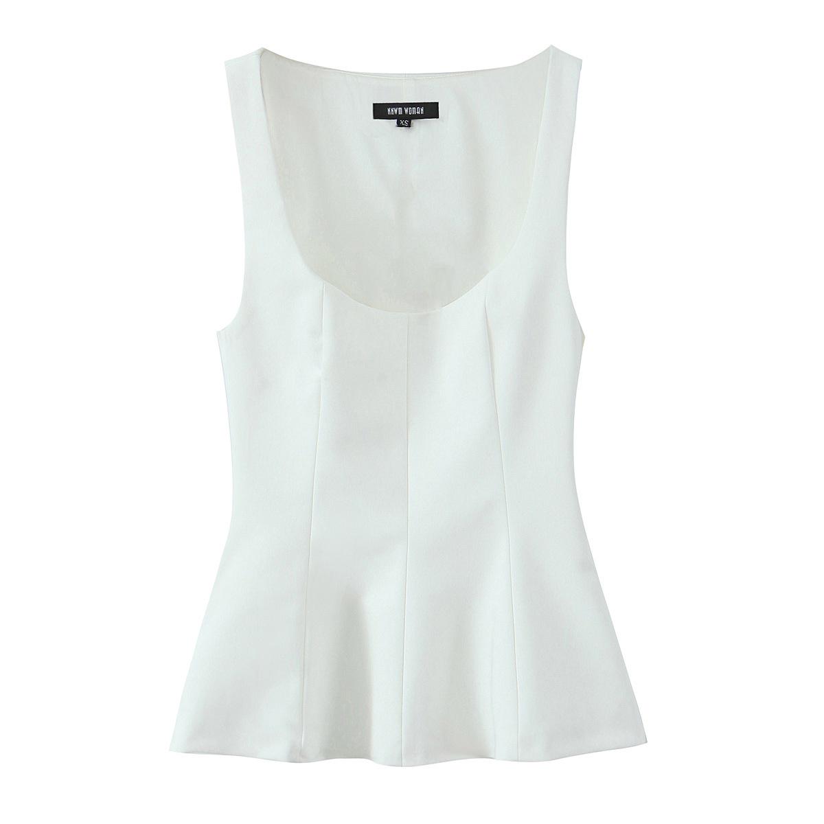 European & American Women s Elastic Tank Top with Skirt Hem - Trendy INS Style Large білий
European & American Women s Elastic Tank Top with Skirt Hem - Trendy INS Style Large білий