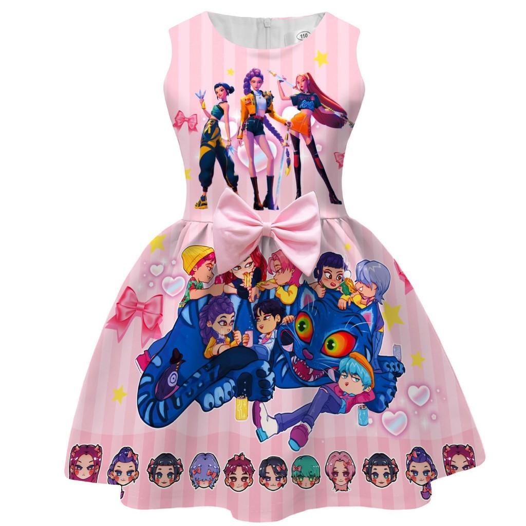 Kids Girls Anime Cartoon KPop Super Star Singer Printed Sleeveless Bow Casual Party Princess Dress Halloween Cosplay Costumes 140
Kids Girls Anime Cartoon KPop Super Star Singer Printed Sleeveless Bow Casual Party Princess Dress Halloween Cosplay Costumes 140